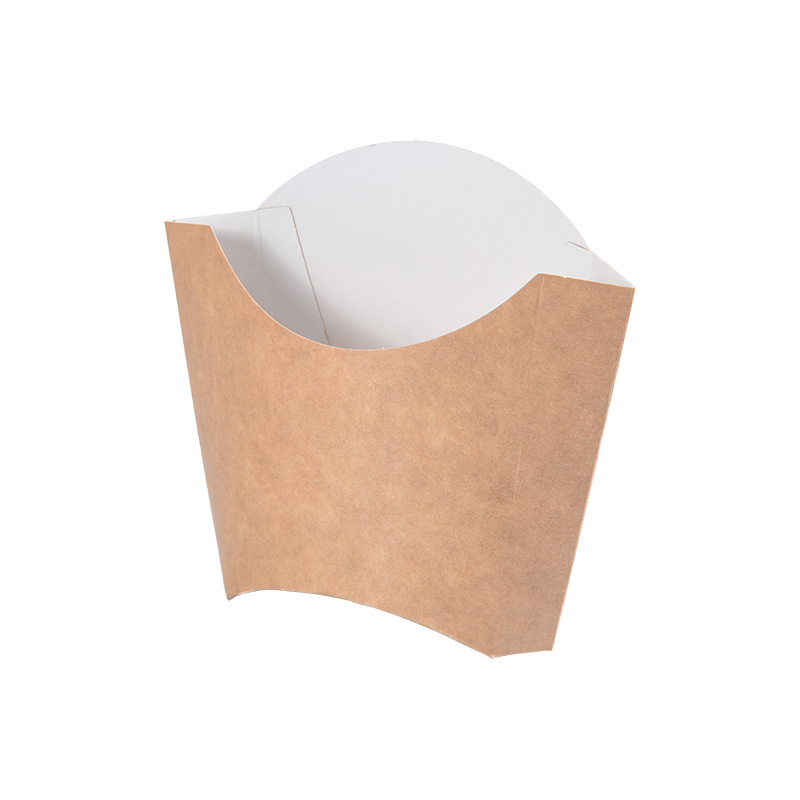 Porta patatine usa e getta, bicchieri di carta per patatine fritte, bicchieri per salumi, paletta per patatine Kraft