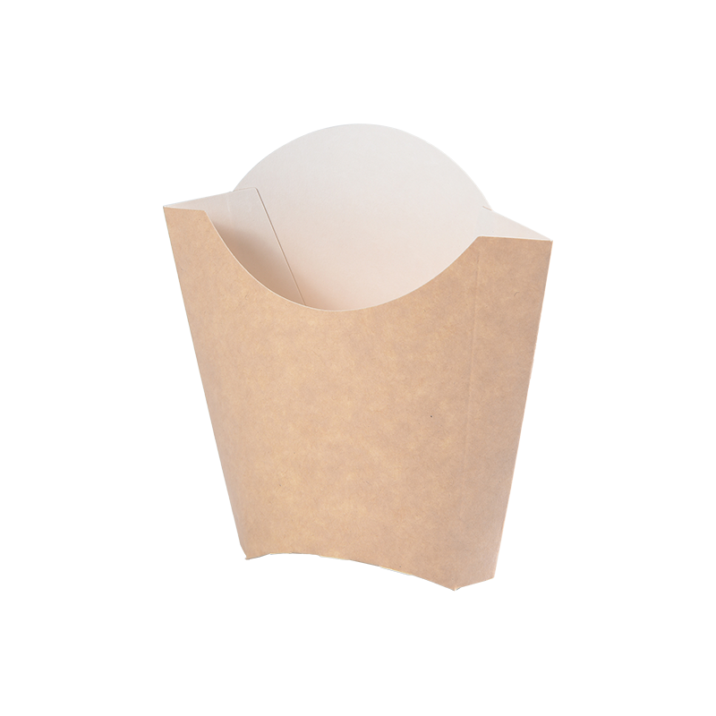 Porta patatine usa e getta, bicchieri di carta per patatine fritte, bicchieri per salumi, paletta per patatine Kraft