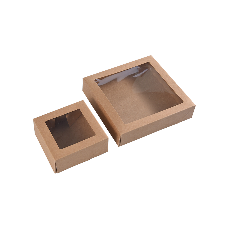 Scatole per torte piccole in Kraft marrone per porzioni di torta - Scatole per biscotti/brownie da forno - Scatole per imballaggio di torte in cartone per dolcetti/regali