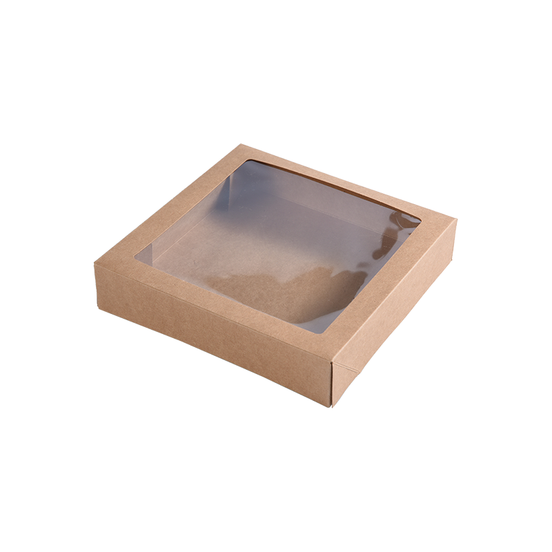 Scatole per torte piccole in Kraft marrone per porzioni di torta - Scatole per biscotti/brownie da forno - Scatole per imballaggio di torte in cartone per dolcetti/regali
