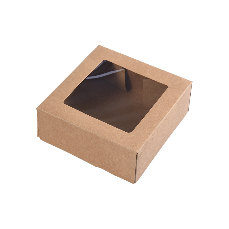 Scatole per torte piccole in Kraft marrone per porzioni di torta - Scatole per biscotti/brownie da forno - Scatole per imballaggio di torte in cartone per dolcetti/regali